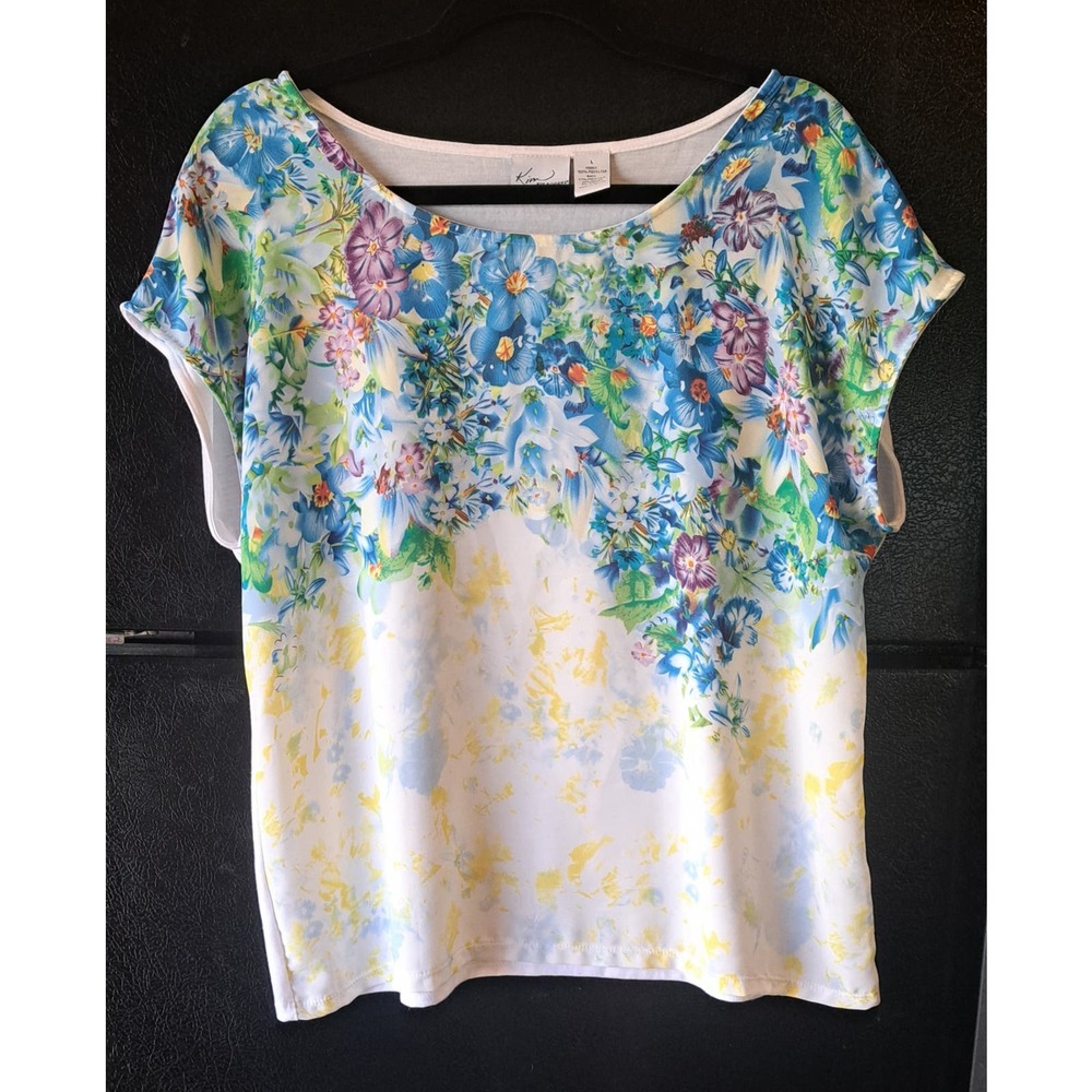 Kim Rogers Large Floral sleeved blouse